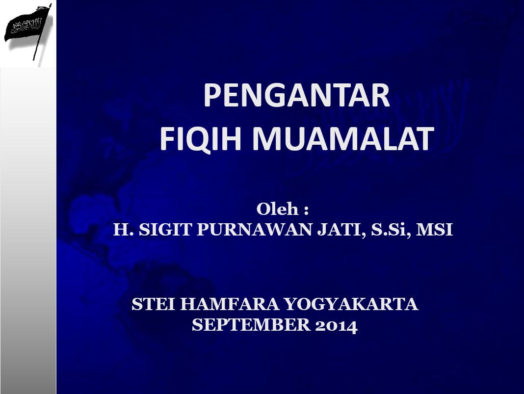 Pengantar Fiqih Muamalah 1